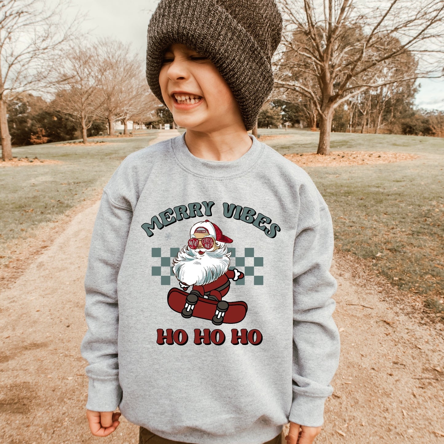 Merry Vibes Santa SWEATSHIRT