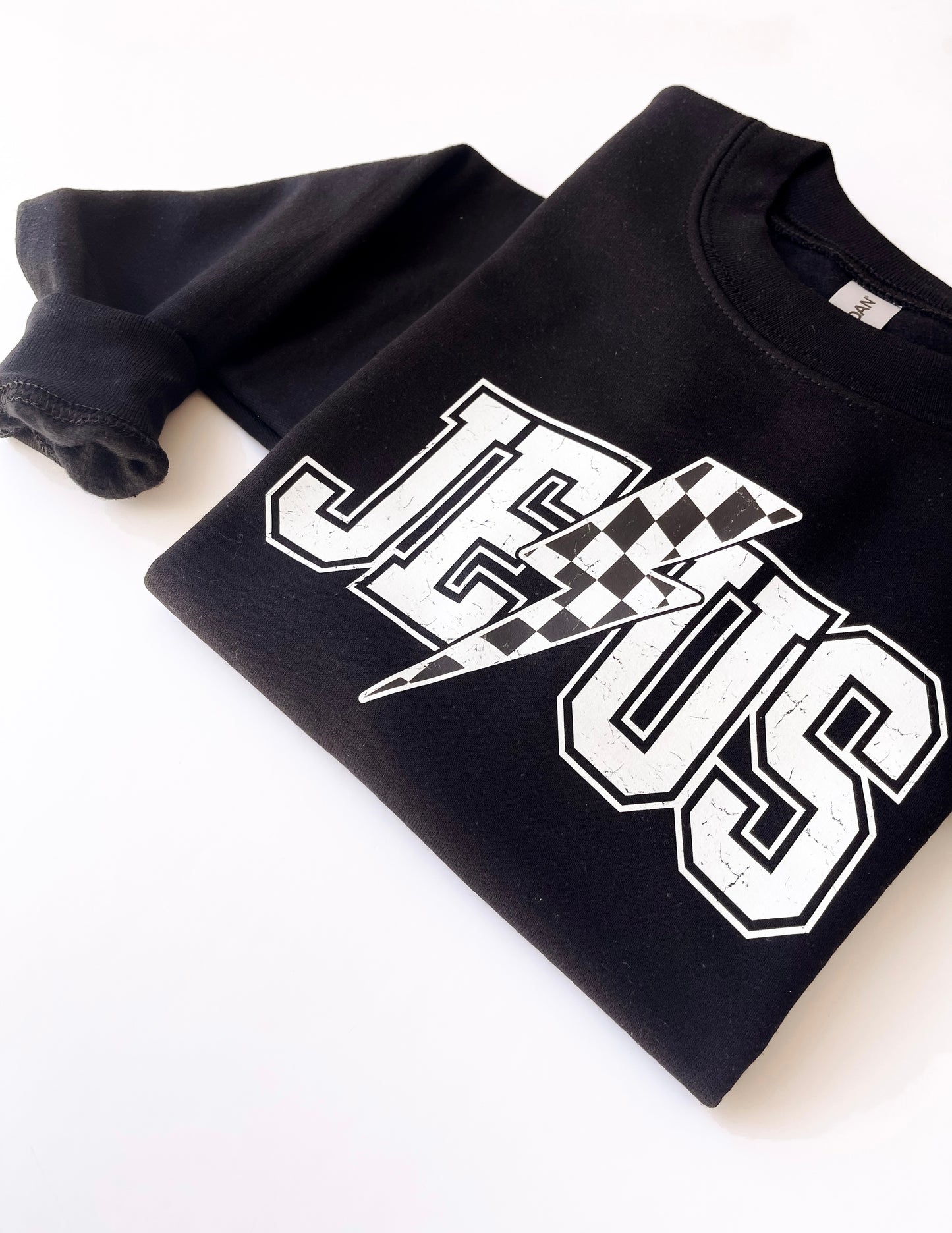 JESUS Checkered Sweatshirt - Kids