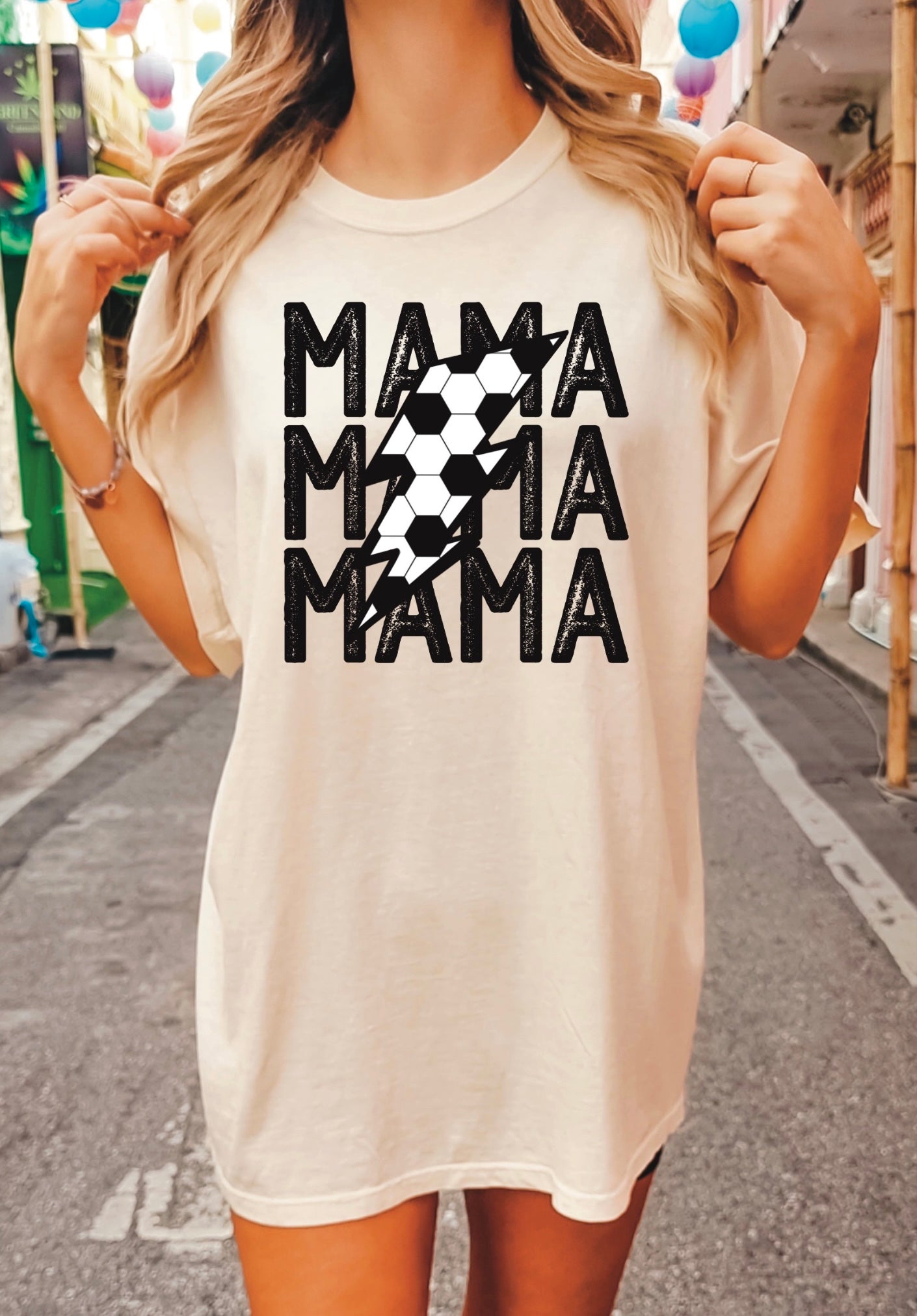 MAMA Lightening Bolt Sports Tee