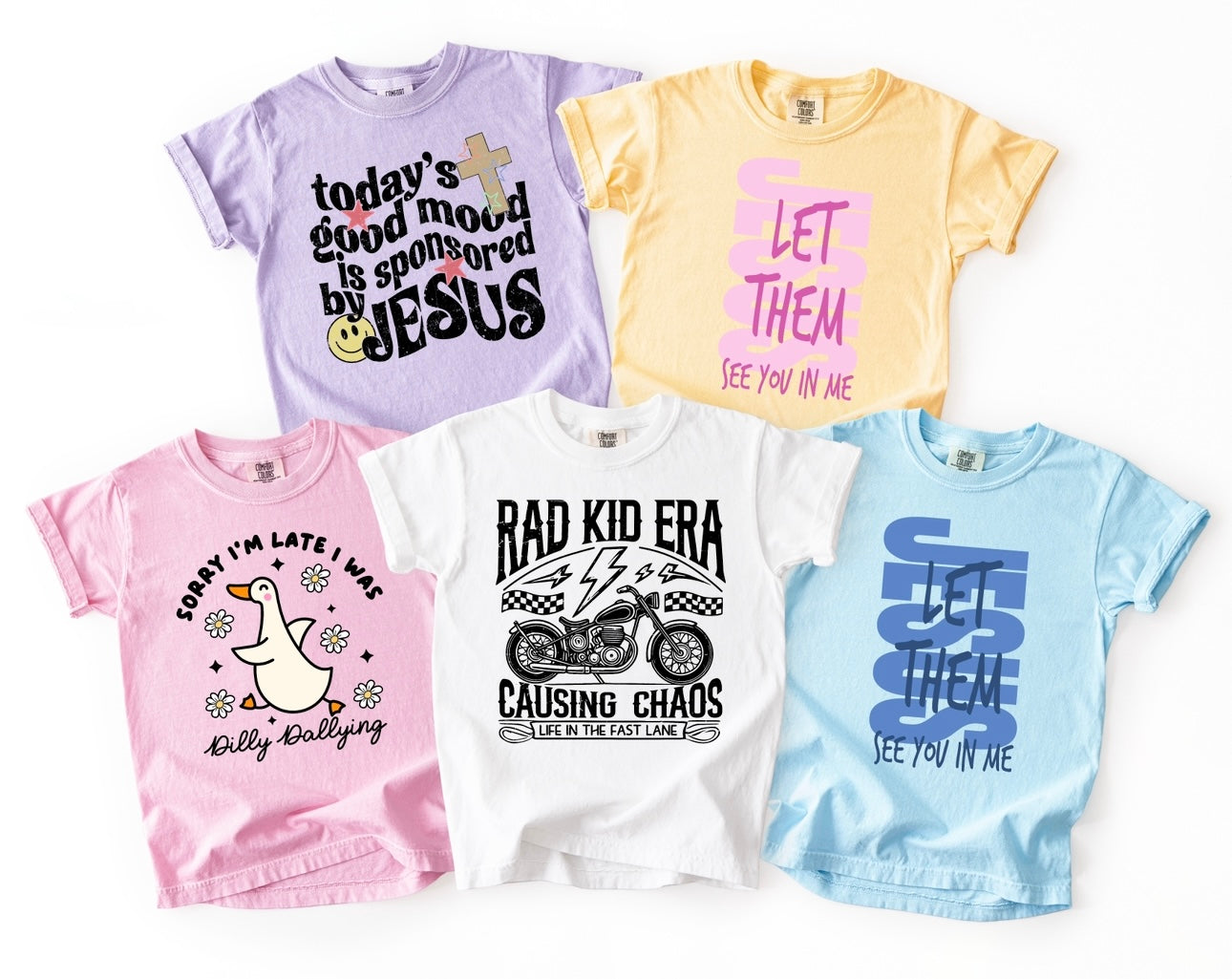 Let Them Tee| Yellow Kids Tee
