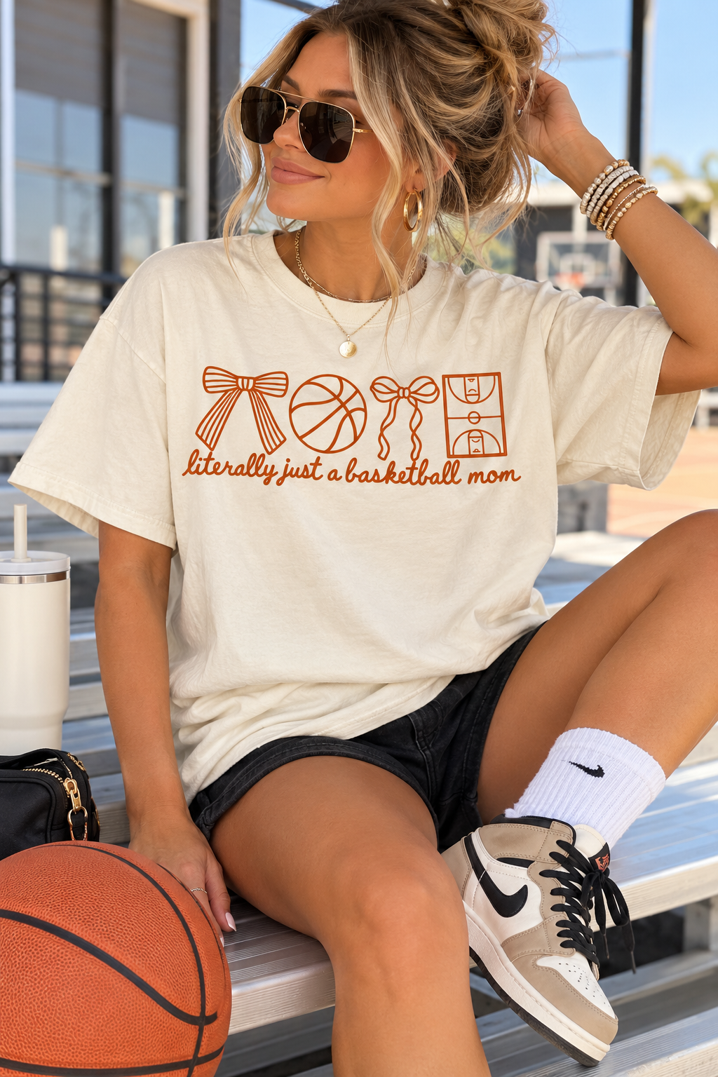 Basketball Mom Comfort Color Tee