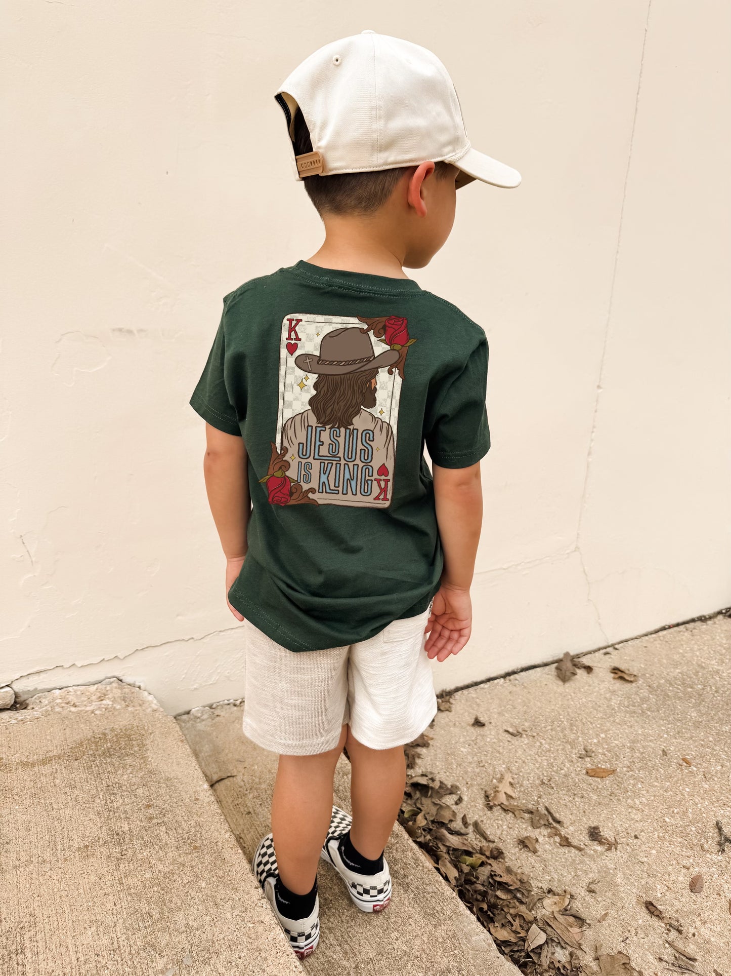 Jesus is King Kid's Pocket Tee