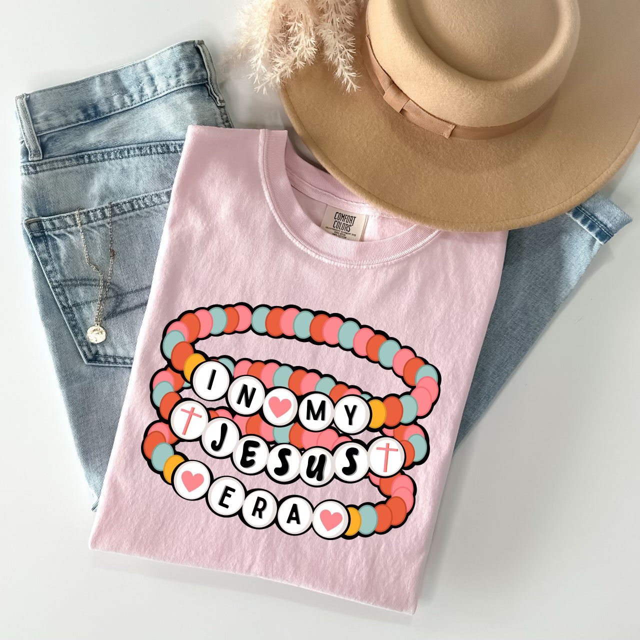 Retro Beaded Jesus Eras Tee