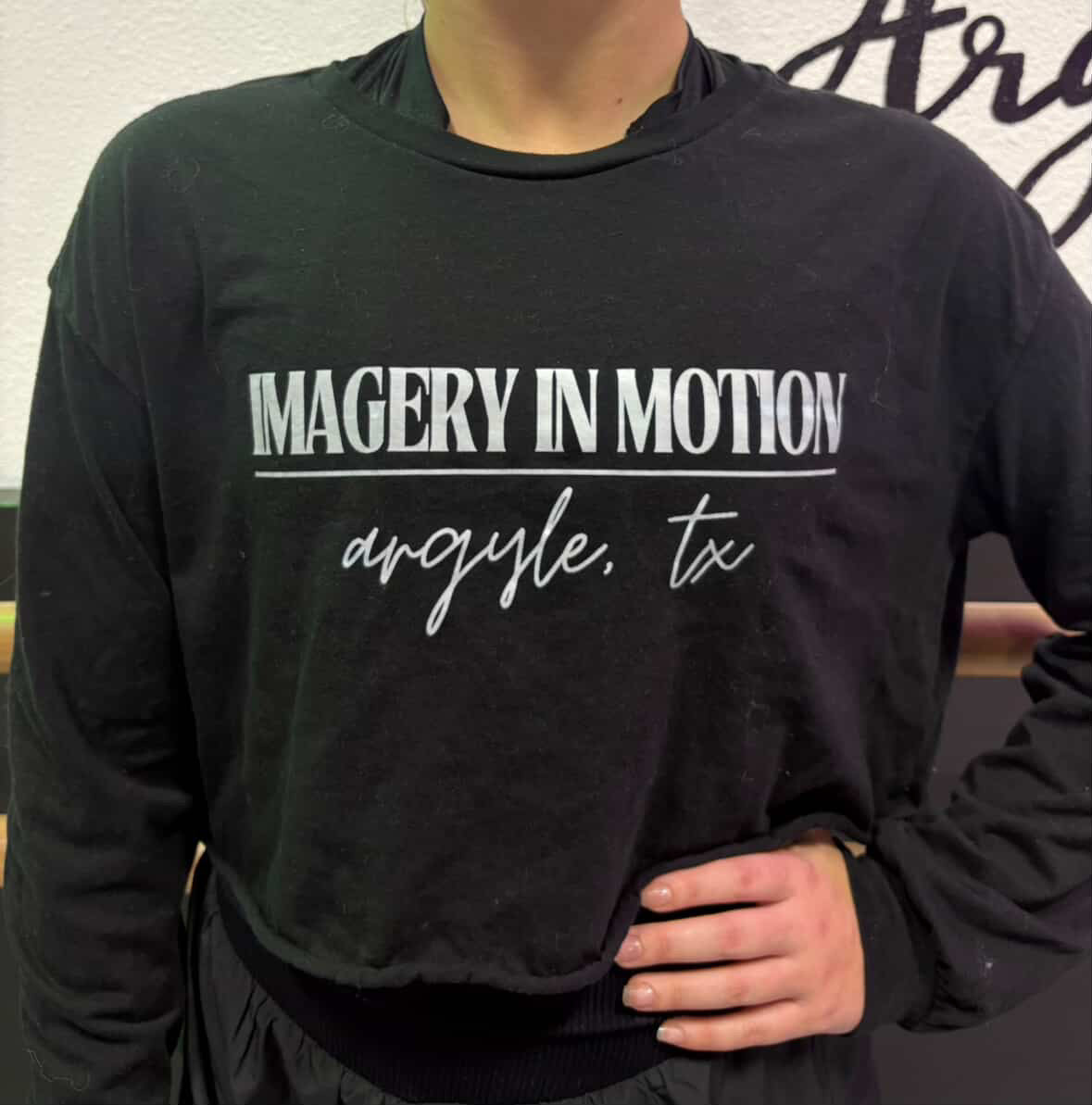 Imagery In Motion Black Crop Top