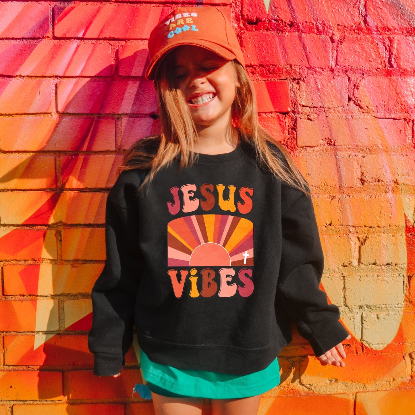 Jesus Vibes Children's Crewneck Sweatshirt