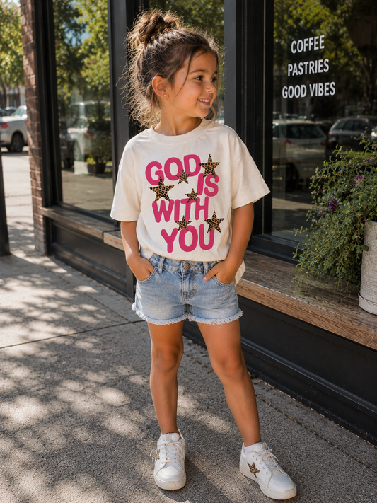 God Is With You Kids Tee Tee