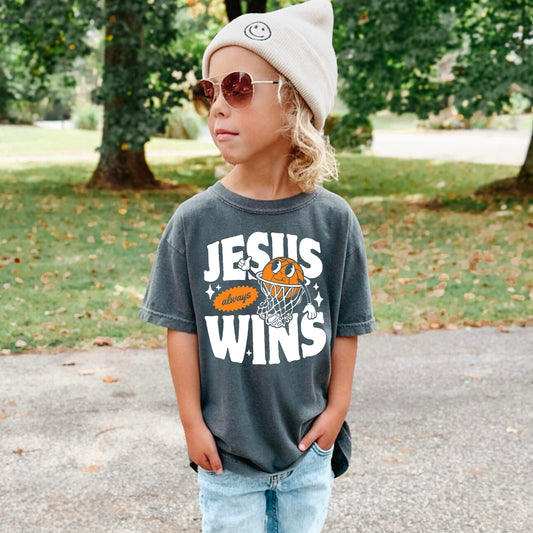 Jesus Wins Basketball | Kids Shirt