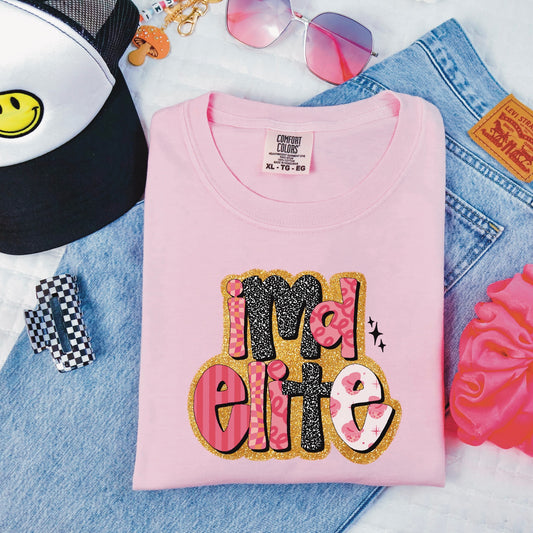 IMD Pink Glitter Team Tee
