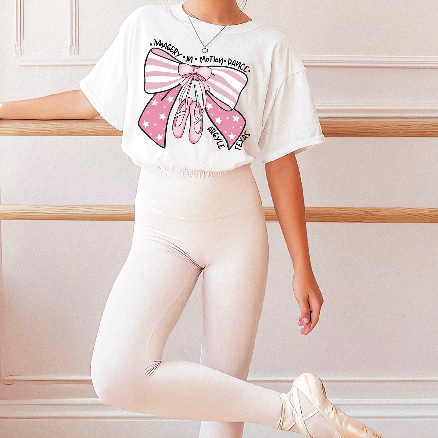 Imagery In Motion Ballet Bow Tee