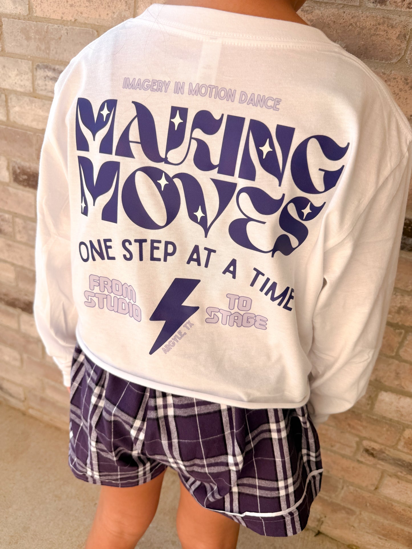 Imagery In Motion Making Moves Cropped Long Sleeve - PERSONALIZED!