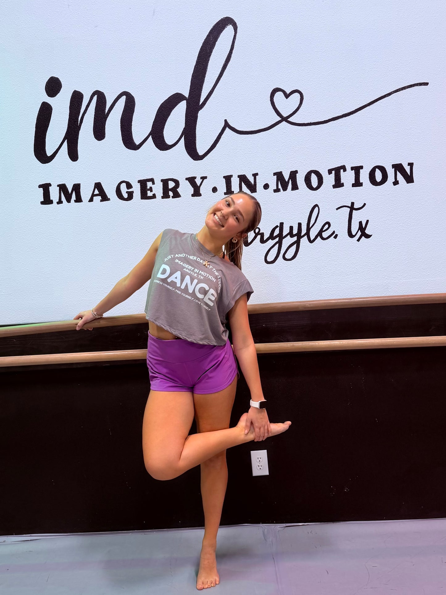 Imagery In Motion - Studio Cropped Dance Top