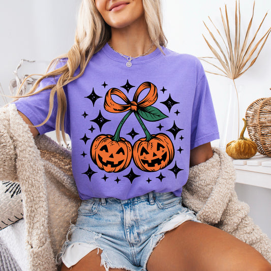 Pumpkins & Bows Adult Tee