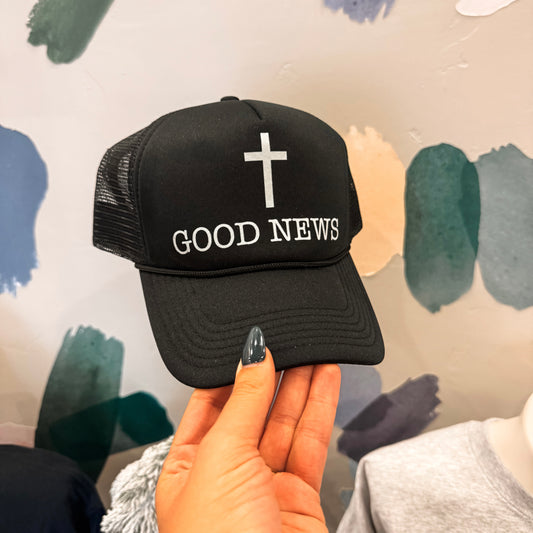 Good News - Black Trucker Hat