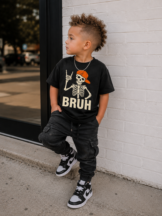 "Bruh" Skeleton Tee