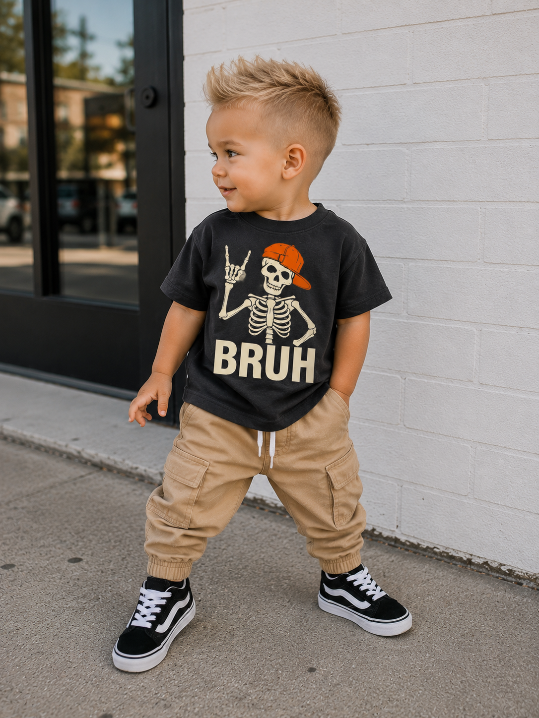"Bruh" Skeleton Tee