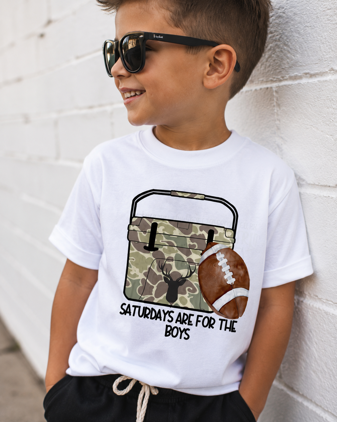Saturdays are for the Boys Graphic Tee