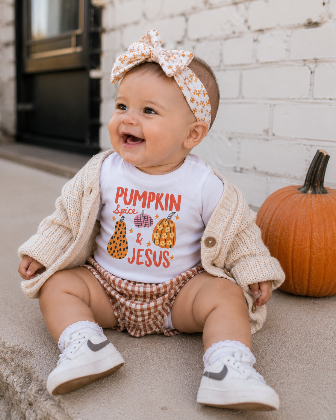 Girls' Pumpkin Spice & Jesus Tee