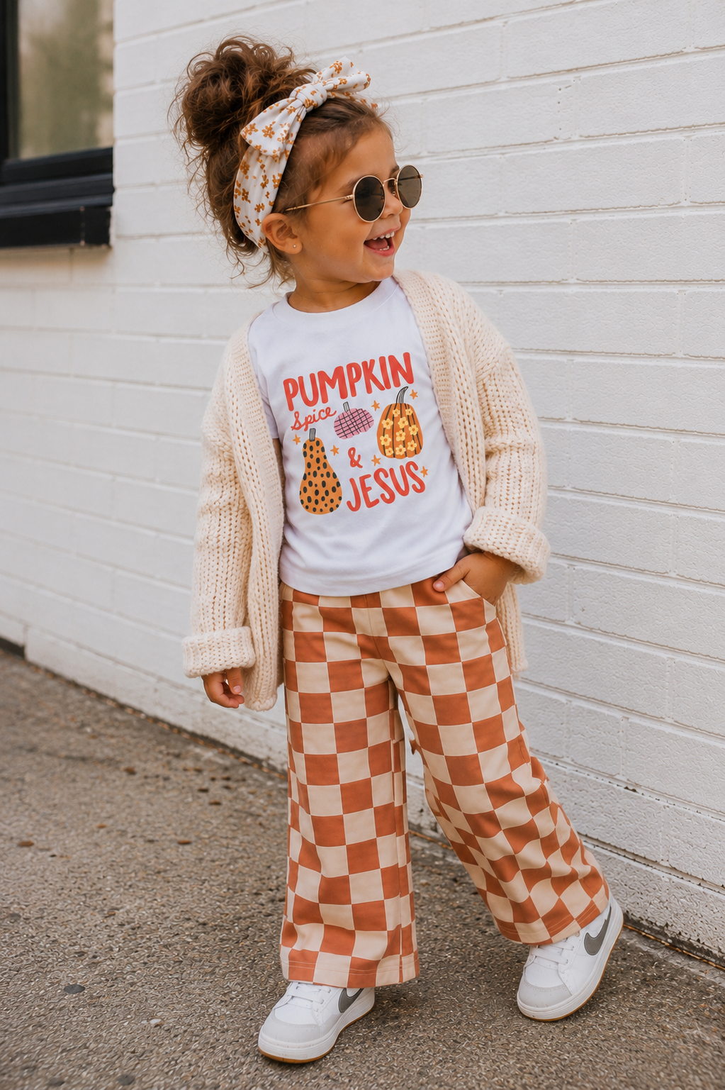 Girls' Pumpkin Spice & Jesus Tee