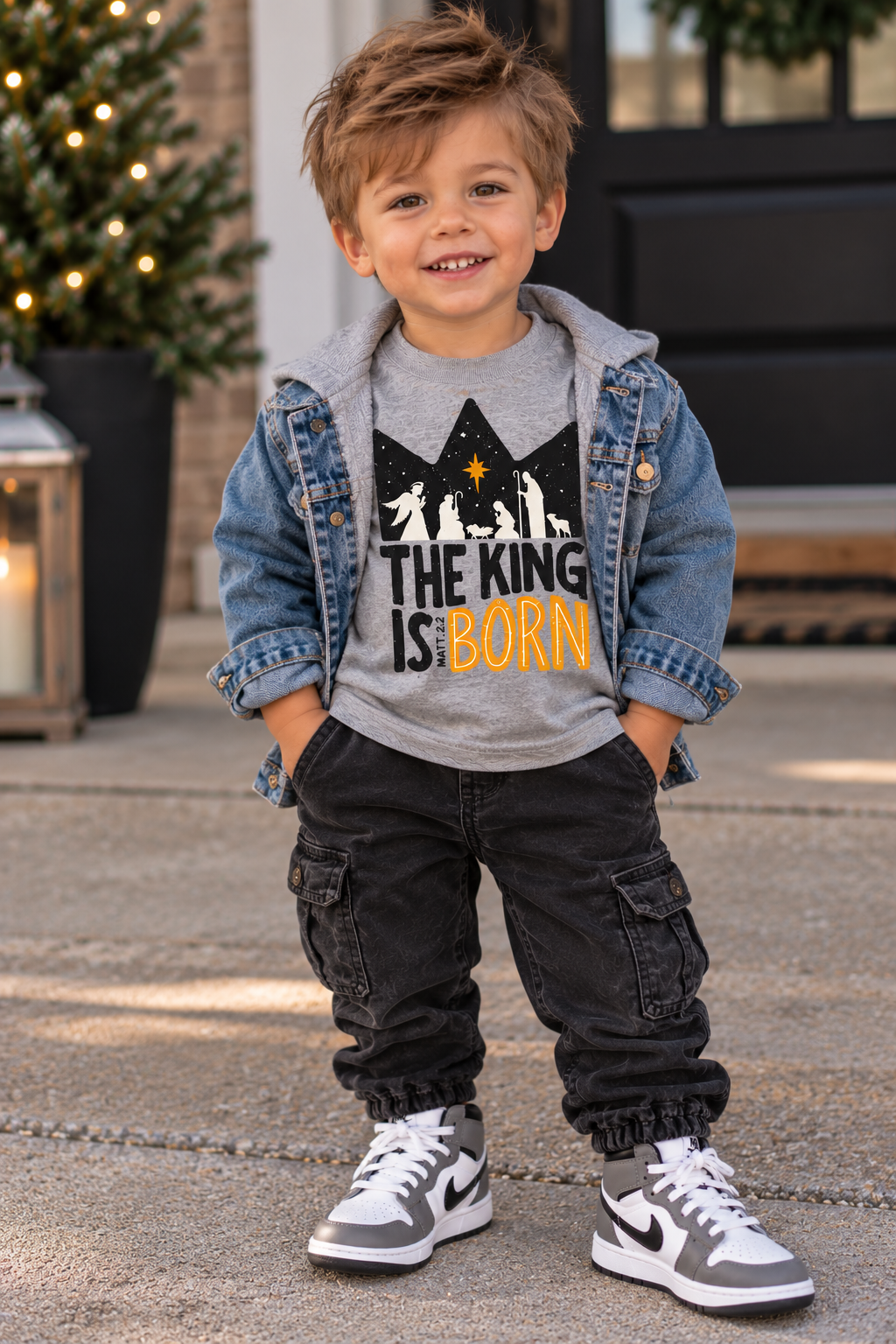 The King is Born Holiday Crewneck