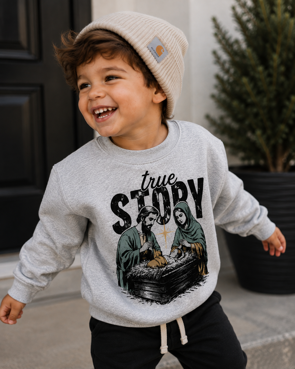 True Story™ Kids Christmas Crewneck