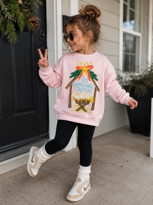 Weary World Rejoices™ Kids Christmas Crewneck
