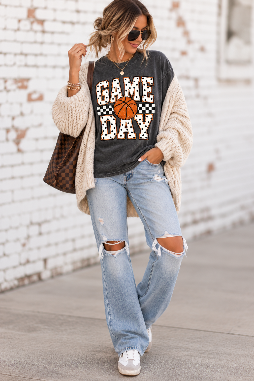 Game Day Basketball Comfort Color Tee